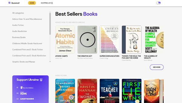 Bookshelf Project Preview